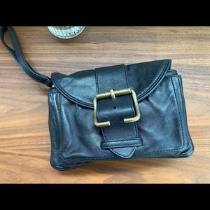 Brooks Brothers Black Lambskin Clutch
